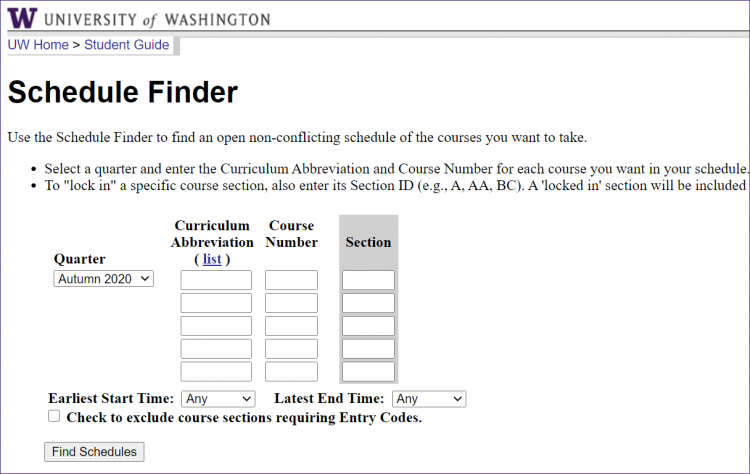 Uw Autumn 2022 Time Schedule Registration Resources - Office Of The University Registrar