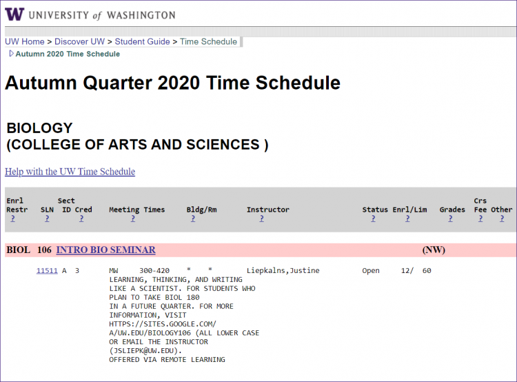 Uw Time Schedule Fall 2022 Registration Resources - Office Of The University Registrar