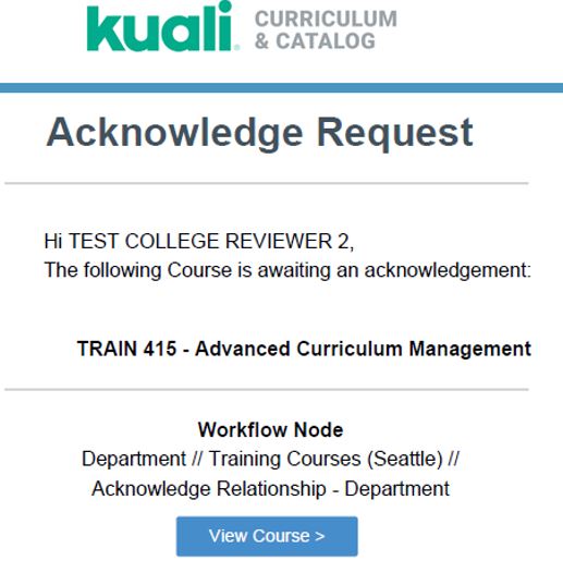 Image of acknowledge request email notification