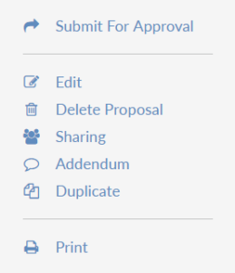 Image of course change right-hand menu