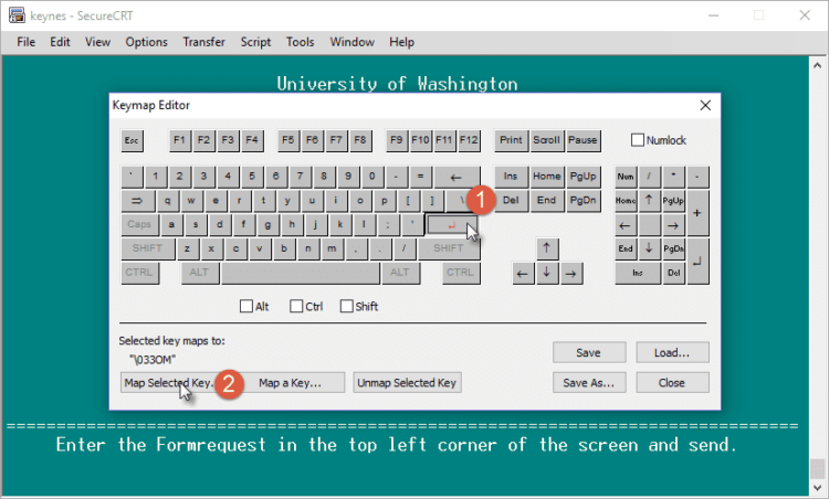 Keyboard Mapping - Office of the University Registrar