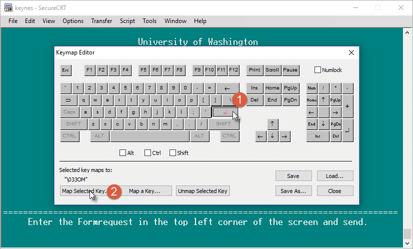 Keyboard Mapping - Office of the University Registrar